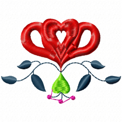 Flowers And Tree Embroidery Design 8